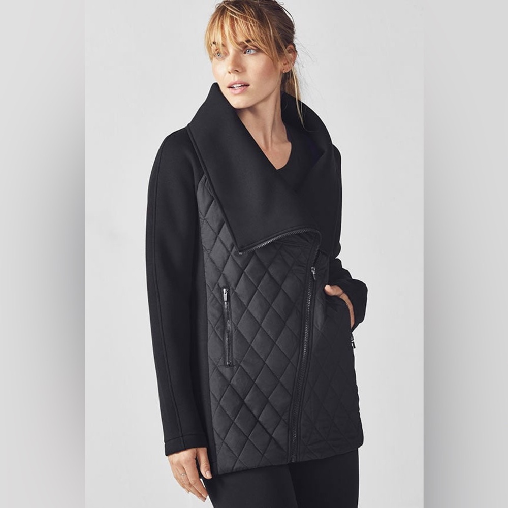 Fabletics Kinsley Jacket – Black – Size Large